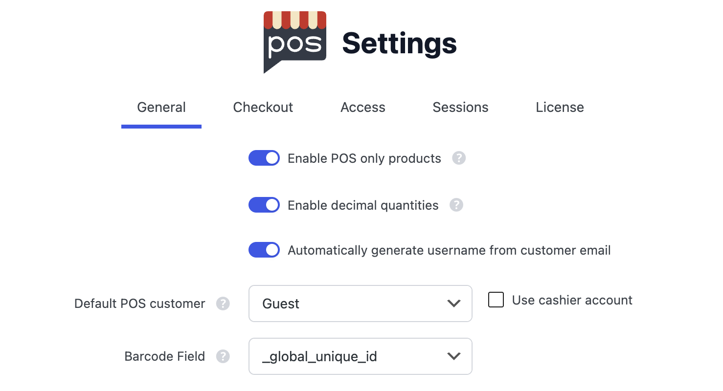 General Settings in the WP Admin